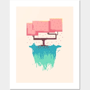 Pixel Art Tree Posters and Art